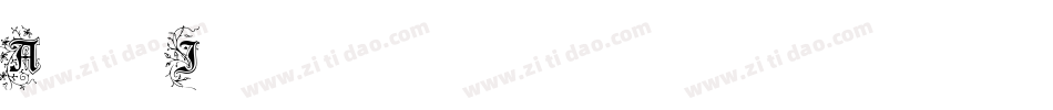 Augsburger Initials字体转换